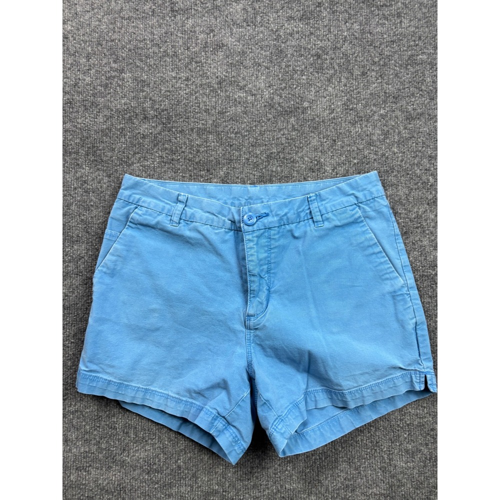 Patagonia‎ Chino Shorts Womens 6 Blue Organic Cotton Stretch Outdoor Summer